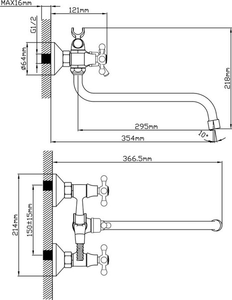 Изображение товара Смеситель AV Engineering AVROL7-D22