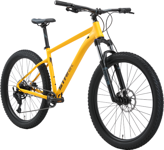 Изображение товара Велосипед STARK Tactic 27.4+ HD 2025 (20, теплый желтый матовый/черный, разобранный, в коробке)