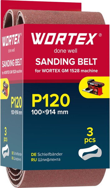 Изображение товара Набор шлифлент Wortex GM 1528 / 1325976