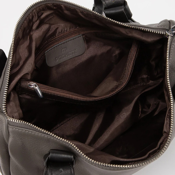 Изображение товара Сумка Poshete 892-H8507H-GBK (серый/черный)