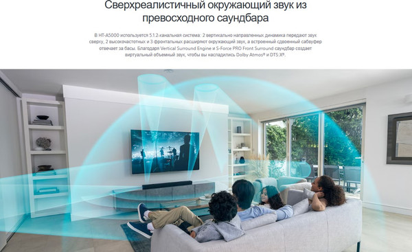 Изображение товара Звуковая панель (саундбар) Sony HT-A5000