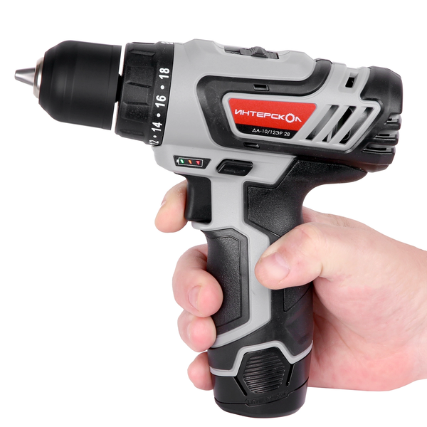 Изображение товара Аккумуляторная дрель-шуруповерт Интерскол ДА-10/12ЭР / 595.2.2.20