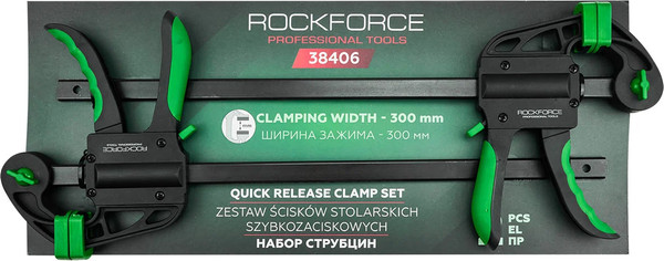 Изображение товара Набор струбцин RockForce RF-38406 (62603)