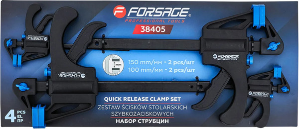 Изображение товара Набор струбцин Forsage F-38405 (62602)