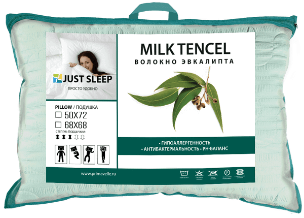Изображение товара Подушка для сна Just Sleep MilkTencel 68х68 / 11072902-Mt (мятный)