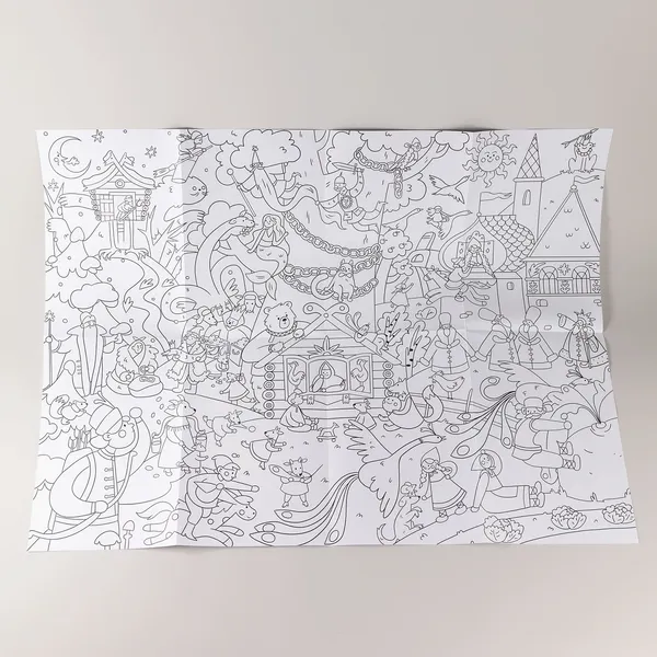 Изображение товара Плакат-раскраска Альпина Сказки (Прокофьева Анна 9785006306394)