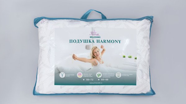 Изображение товара Подушка для сна BELLISSIMO Harmony 50х72 / 111918110-Hr