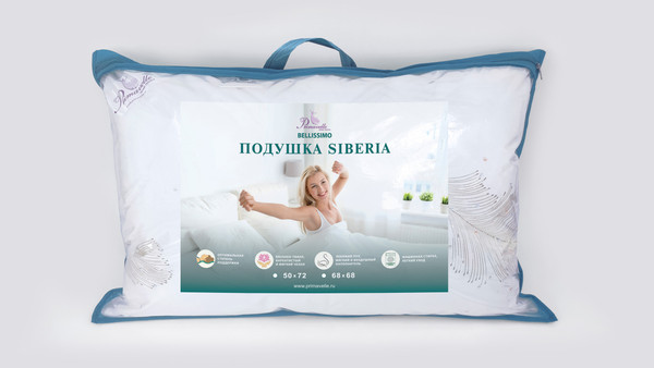 Изображение товара Подушка для сна BELLISSIMO Siberia 50х72 / 110519110-Sb
