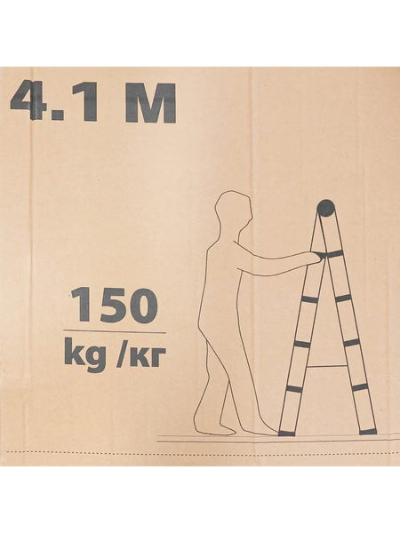 Изображение товара Телескопическая лестница ISMA ISMA-UP410-2 (62697)