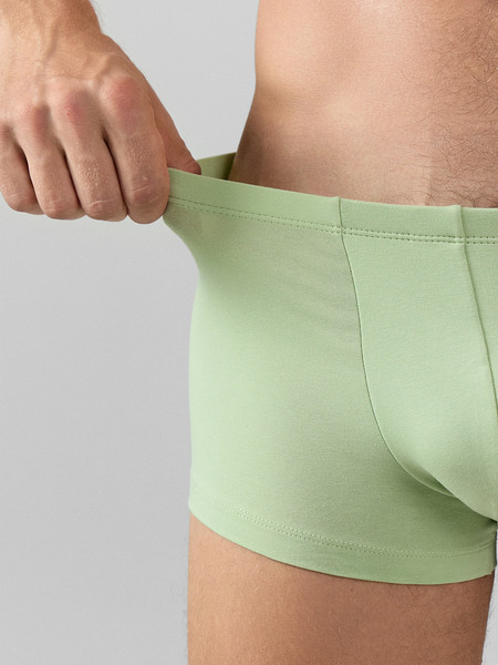 Изображение товара Комплект мужских трусов Mark Formelle 411122-3 (р.106-116, светло-зеленый/зеленый лед/птицы на зеленом)