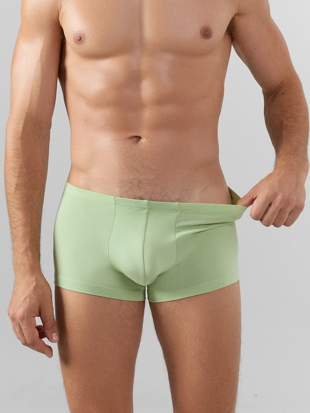 Изображение товара Комплект мужских трусов Mark Formelle 411122-3 (р.106-116, светло-зеленый/зеленый лед/птицы на зеленом)