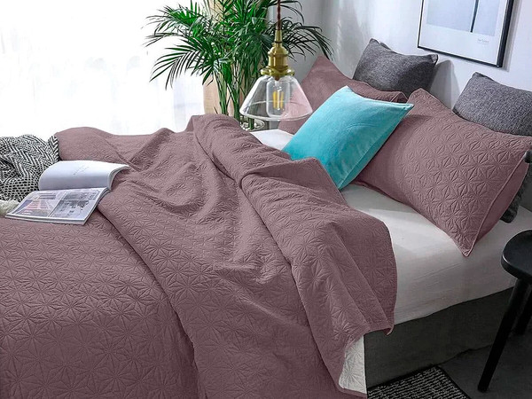 Изображение товара Покрывало BELLISSIMO Pallada 140х200 / 25290542-58P (сухая слива)