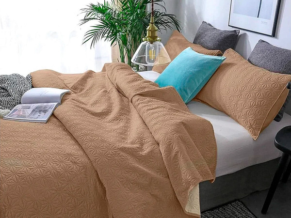 Изображение товара Покрывало BELLISSIMO Pallada 210х230 / 25290521-56P (капучино)