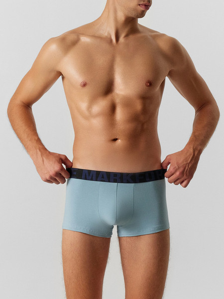 Изображение товара Комплект мужских трусов Mark Formelle 411124-3 (р.94-104, пыльно-голубой/полынь/шторм)