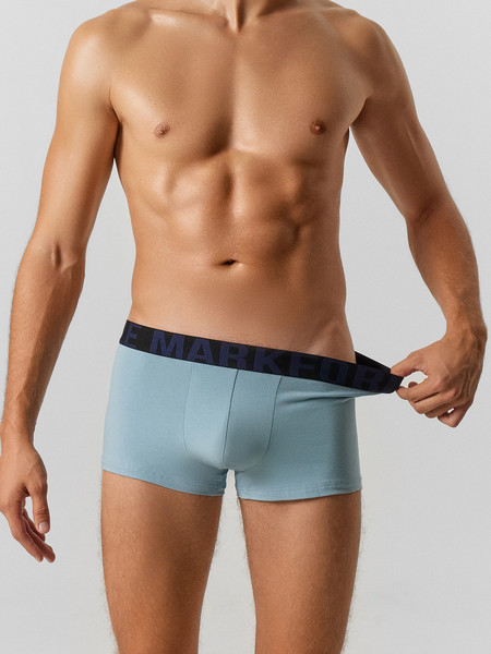 Изображение товара Комплект мужских трусов Mark Formelle 411124-3 (р.94-104, пыльно-голубой/полынь/шторм)