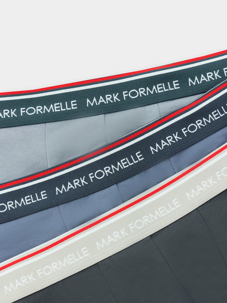 Изображение товара Комплект мужских трусов Mark Formelle 411124-3 (р.102-112, сизый/темное небо/графит)