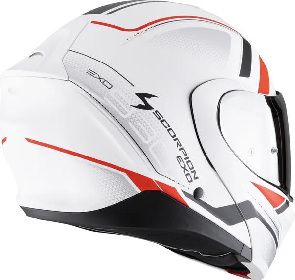 Изображение товара Мотошлем Scorpion Exo Exo-930 Evo Ardens  (XL, белый матовый/черный/красный)