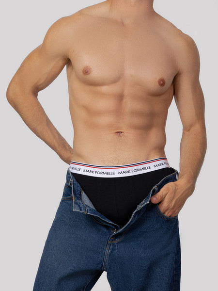 Изображение товара Комплект мужских трусов Mark Formelle 411124-3 (р.98-108, черный/черный/черный-1)