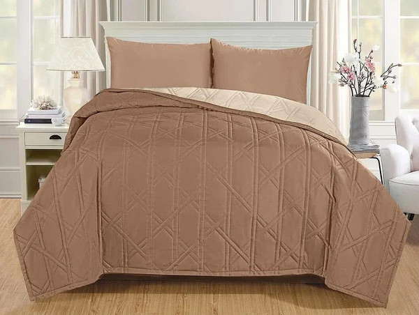 Изображение товара Покрывало BELLISSIMO Arti 180х200 / 2519100518-07Md (модерн светло-коричневый)