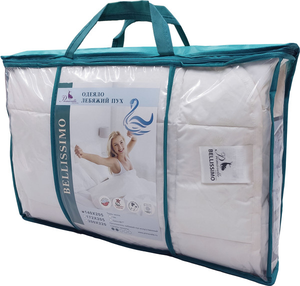 Изображение товара Одеяло BELLISSIMO Лебяжий пух 140х205 / 121818102 (белый)