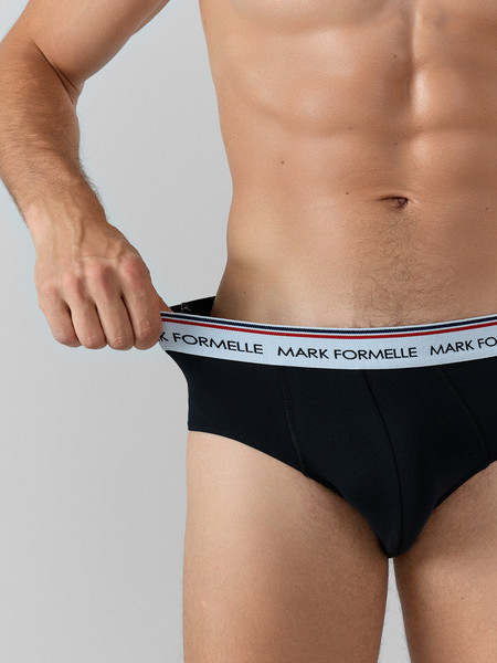Изображение товара Комплект мужских трусов Mark Formelle 411170-3 (р.90-100, черный/черный/черный-1)