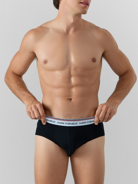 Изображение товара Комплект мужских трусов Mark Formelle 411170-3 (р.90-100, черный/черный/черный-1)