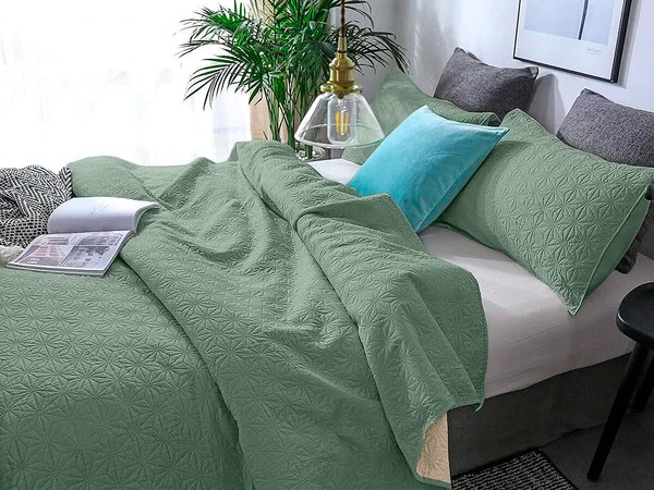 Изображение товара Покрывало BELLISSIMO Pallada 140х200 / 25290542-84P (шалфей)