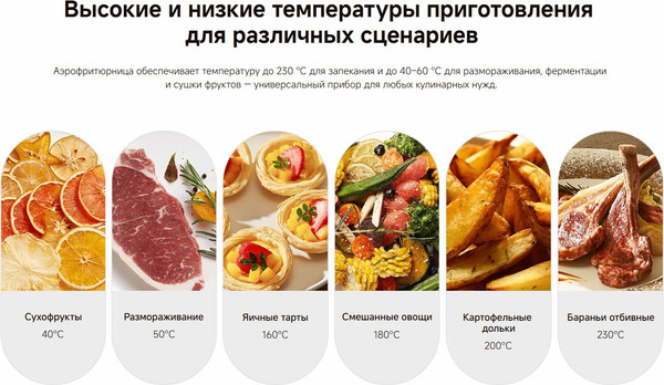 Изображение товара Аэрогриль Xiaomi Dual Zone 10L BHR07SGEU (черный)