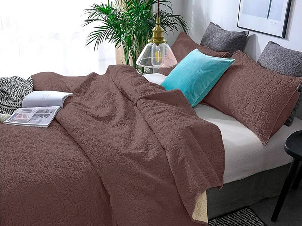 Изображение товара Покрывало BELLISSIMO Pallada 140х200 / 25290542-102P (темный тауп)