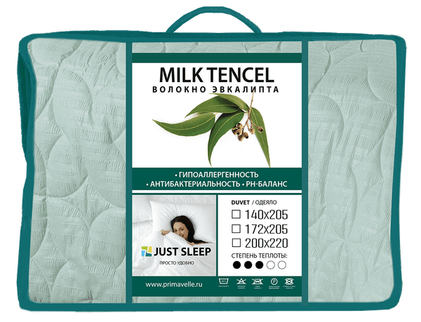 Изображение товара Одеяло Just Sleep MilkTencel 172х205 / 120729901-Mt (мятный)