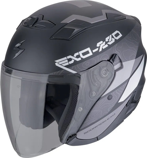 Изображение товара Мотошлем Scorpion Exo Exo-230 Band (XL, черный матовый/серебристый)