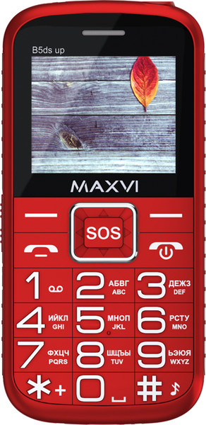 Изображение товара Мобильный телефон Maxvi B5ds up (красный)