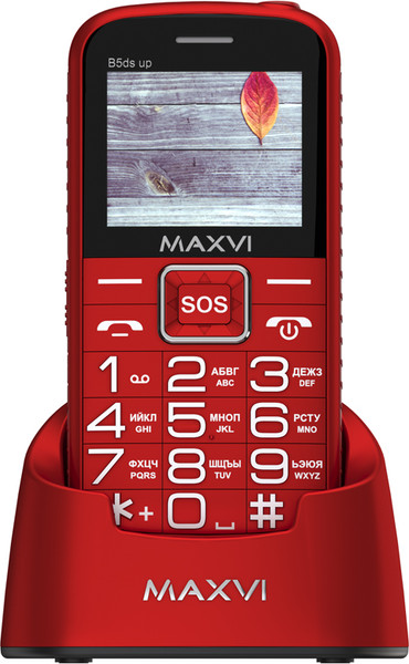 Изображение товара Мобильный телефон Maxvi B5ds up (красный)