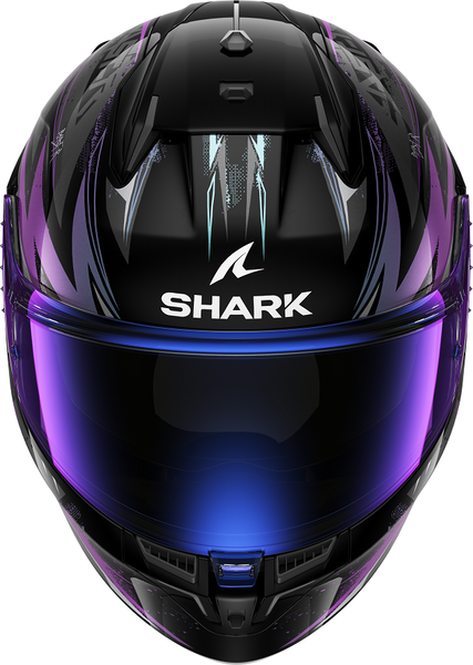 Изображение товара Мотошлем Shark Helmets D-Skwal 3 Blast-R / HE0920E-KGX-S (S, черный/синий/фиолетовый)