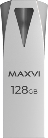 Изображение товара USB flash накопитель Maxvi MK2 128GB 3.0 (металлик/серебристый)