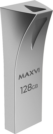 Изображение товара USB flash накопитель Maxvi MK2 128GB 3.0 (металлик/серебристый)