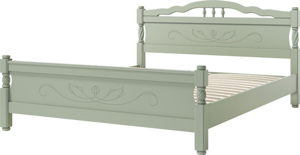 Изображение товара Полуторная кровать Bravo Мебель Карина-5 120х200 (зеленый самшит)