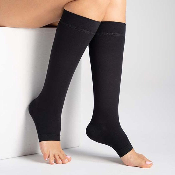 Изображение товара Гольфы компрессионные Trives с открытым носком 2кл / ТК.910 (р.7, черный)