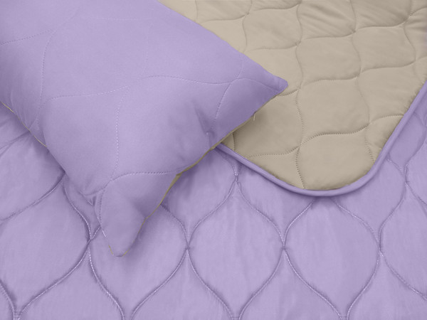 Изображение товара Покрывало Just Sleep 2Way 200х220 / 25192022-54/10 (светло-лиловый/бежевый)