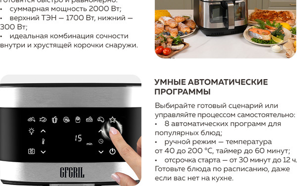 Изображение товара Аэрогриль GFGRIL GFA-9100