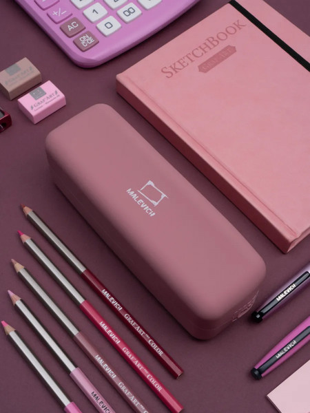 Изображение товара Пенал Малевичъ 162104 (розовый)