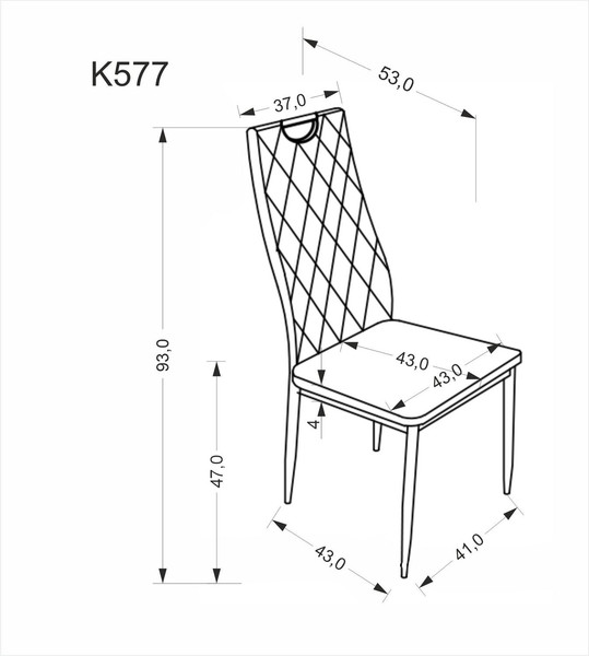 Изображение товара Стул Halmar K577 (черный/черный)