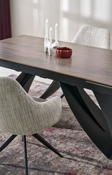 Изображение товара Обеденный стол Halmar Hilario (орех/черный)