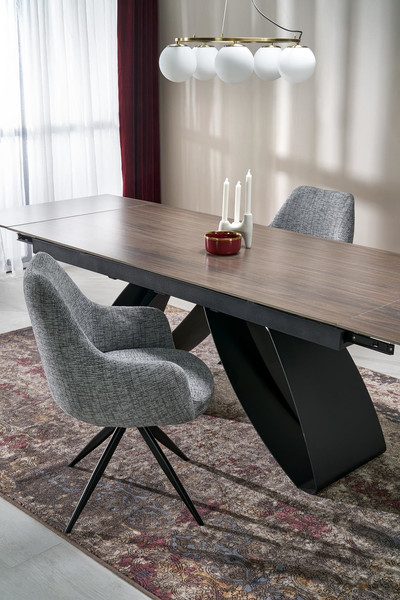 Изображение товара Обеденный стол Halmar Hilario (орех/черный)