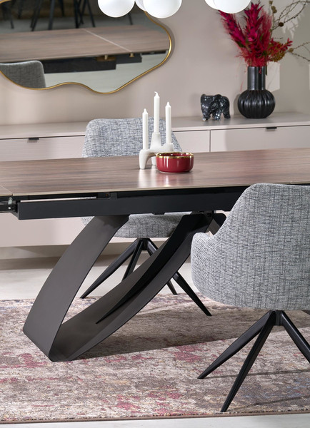 Изображение товара Обеденный стол Halmar Hilario (орех/черный)