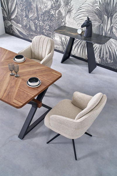 Изображение товара Обеденный стол Halmar Baron (орех/черный)