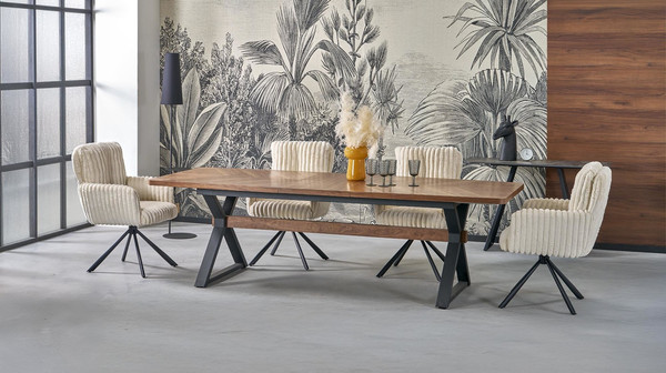 Изображение товара Обеденный стол Halmar Baron (орех/черный)