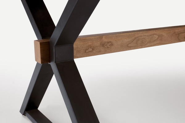 Изображение товара Обеденный стол Halmar Baron (орех/черный)