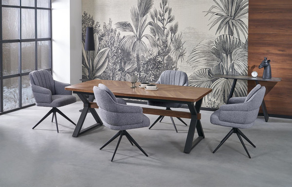 Изображение товара Обеденный стол Halmar Baron (орех/черный)