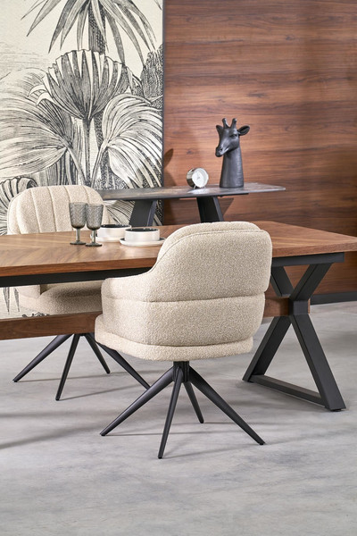 Изображение товара Обеденный стол Halmar Baron (орех/черный)